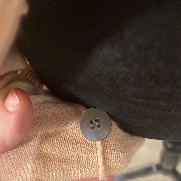 Eileen Fisher 100% Merino Wool Light pink/blush Cardigan with Pockets and Button - Picture 5 of 10